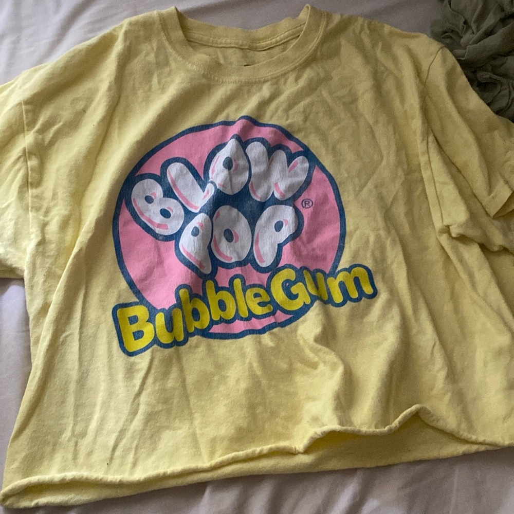 Blow pop bubblegum yellow T-shirt